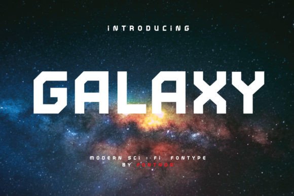 Galaxy Font: Elevating Brand Identity with Futuristic Elegance