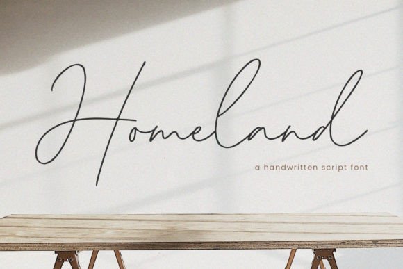 Homeland: Elevating Design with Elegant Script Typography