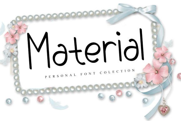 Material Font: A Handcrafted Touch for Elegant Designs