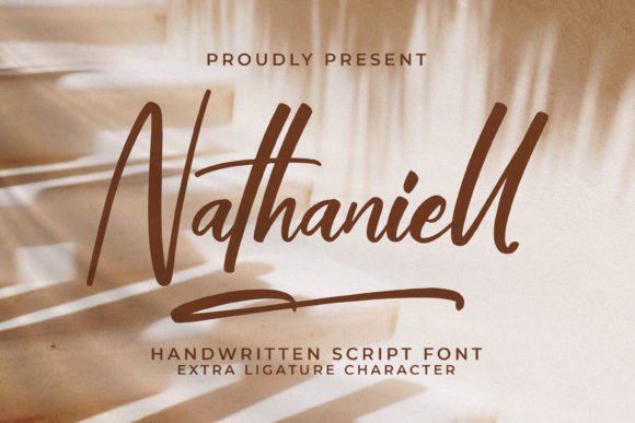 Nathaniell: Elevating Design with Elegant Handwritten Typography