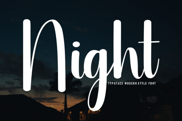 Night Font: Elevating Design with Handwritten Elegance