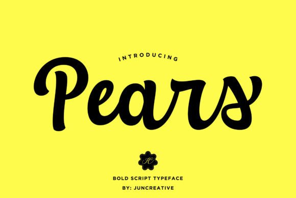 Pears: The Elegant Handwritten Touch for Modern Design