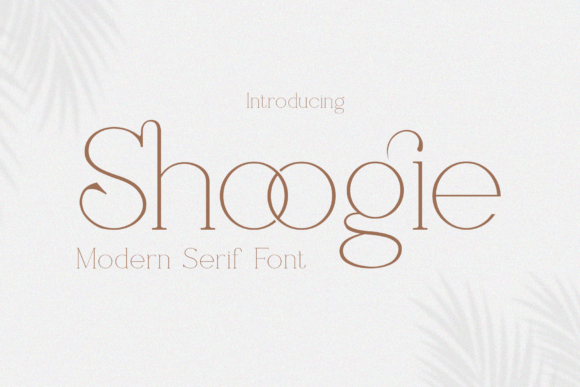 Shoogie: Elevate Your Designs with Elegant Serif Typography