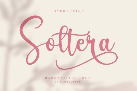 Soltera: Elevating Your Brand Identity with Graceful Handwritten Typography